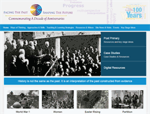 Tablet Screenshot of facingthepastshapingthefuture.com